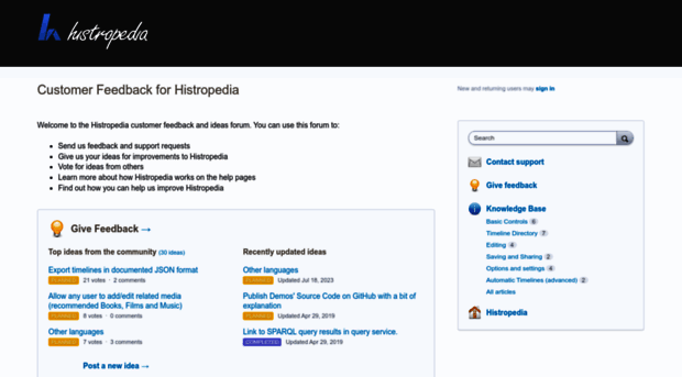 histropedia.uservoice.com