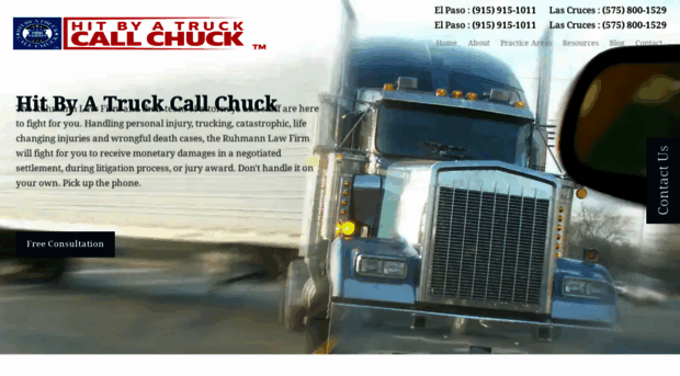 hitbyatruckcallchuck.com