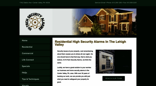 hitechsecurityalarms.com