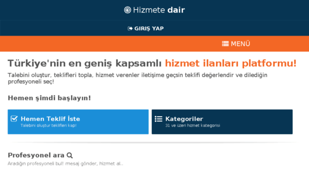 hizmetedair.com