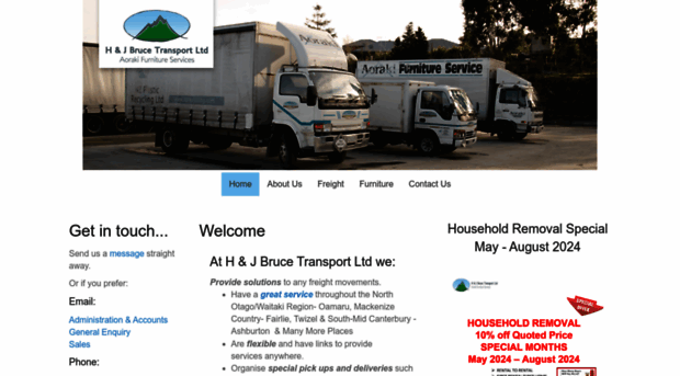 hjbrucetransport.co.nz