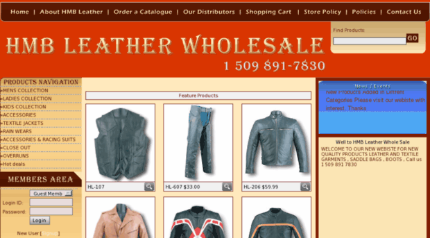 hmbleatherwholesale.com