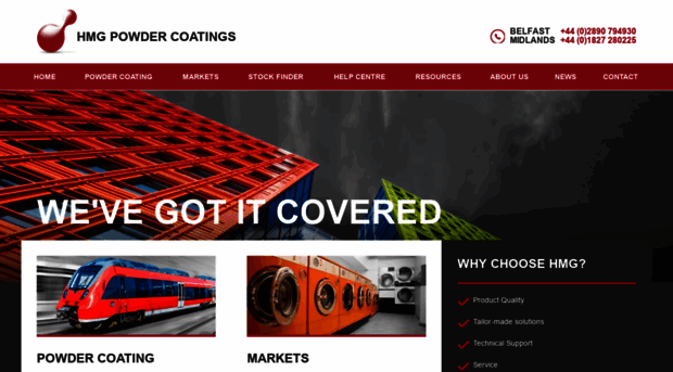 hmgpowdercoatings.com