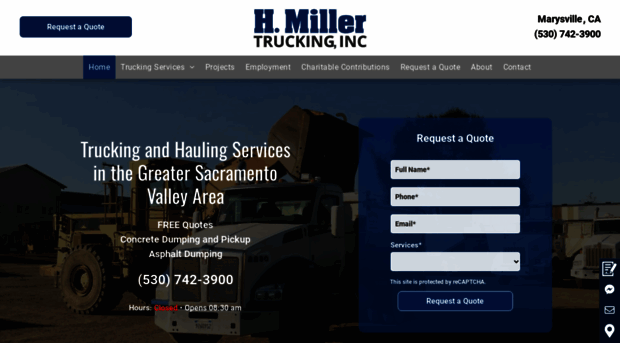 hmillertrucking.com