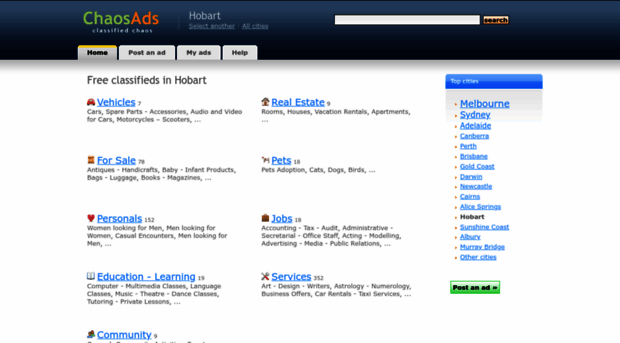 hobart.chaosads-australia.com