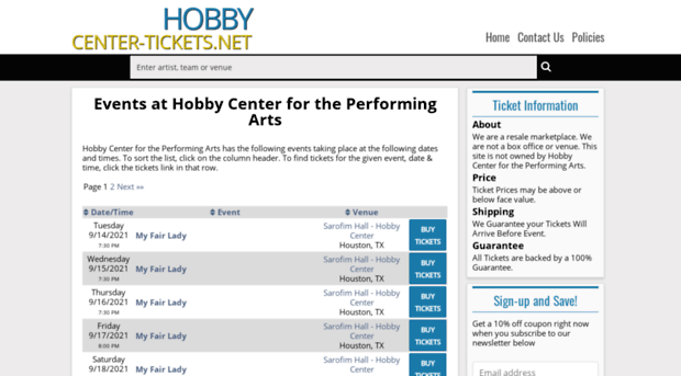 hobby.center-tickets.net