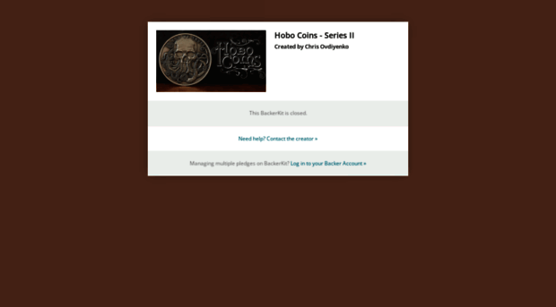 hobo-coins-series-ii.backerkit.com