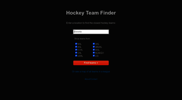 hockeyteamfinder.com