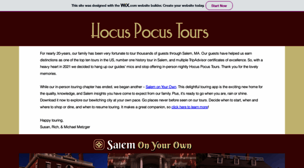 hocuspocustours.com