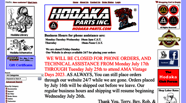 hodaka-parts.com