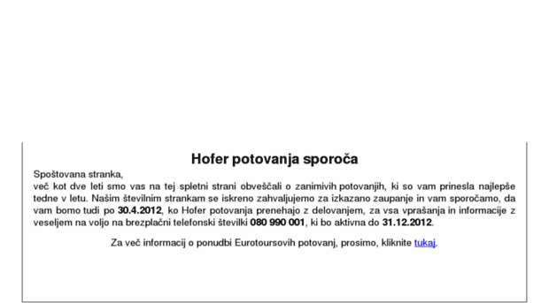 hofer-potovanja.si