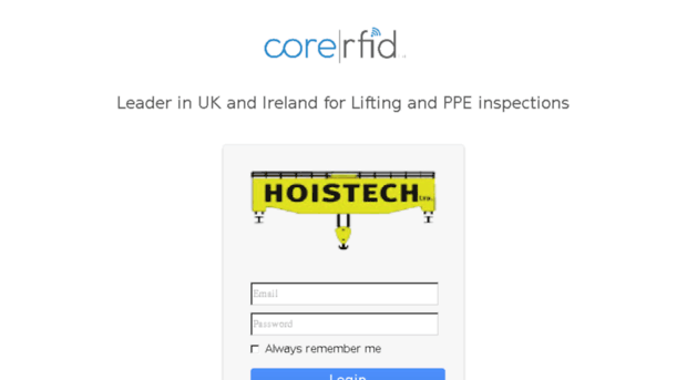 hoistech.corerfid.com