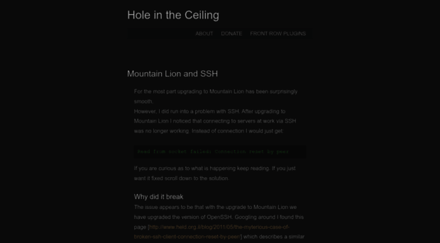 holeintheceiling.com