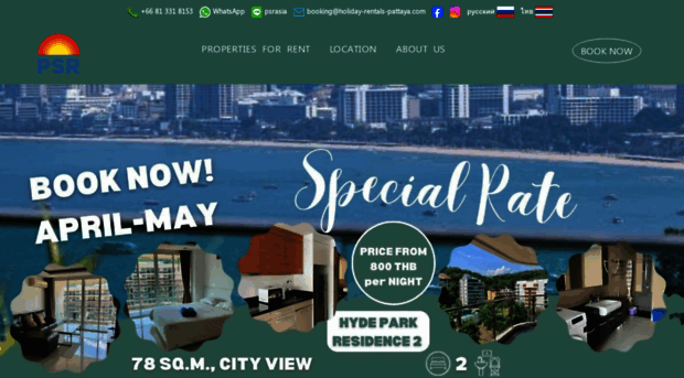 holiday-rentals-pattaya.com