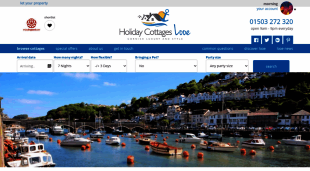 holidaycottageslooe.co.uk