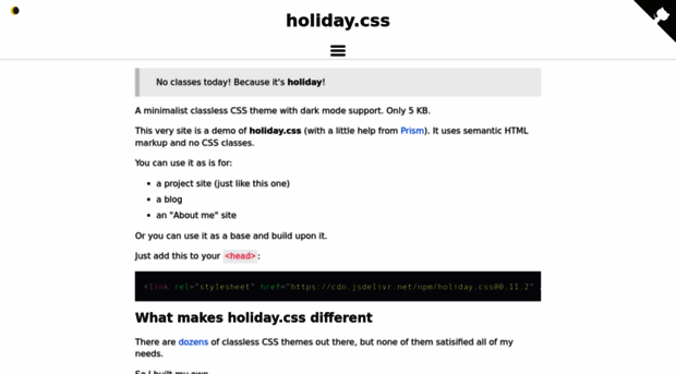 holidaycss.js.org