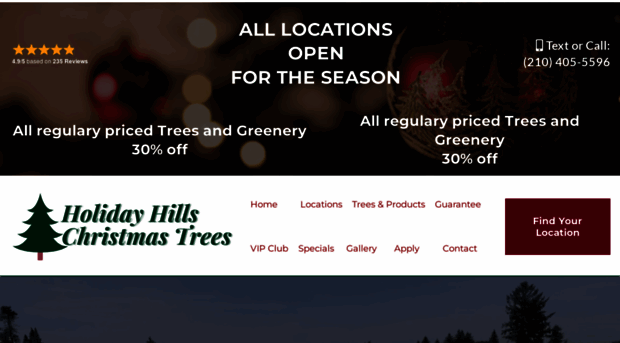 holidayhillschristmastrees.com