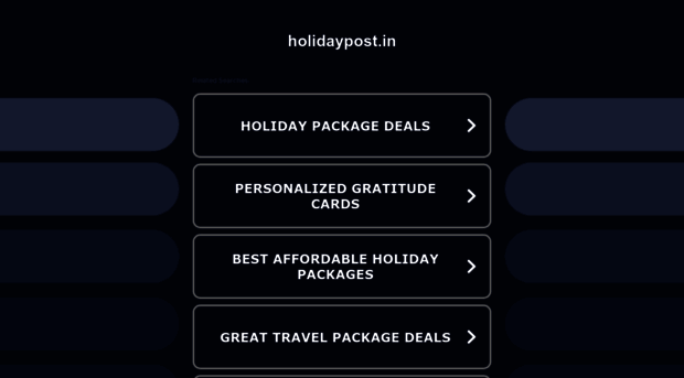 holidaypost.in