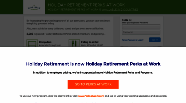 holidayretirement.corporateperks.com