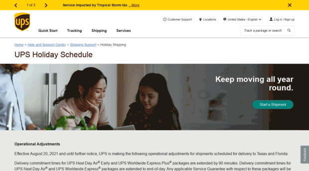 holidays.ups.com