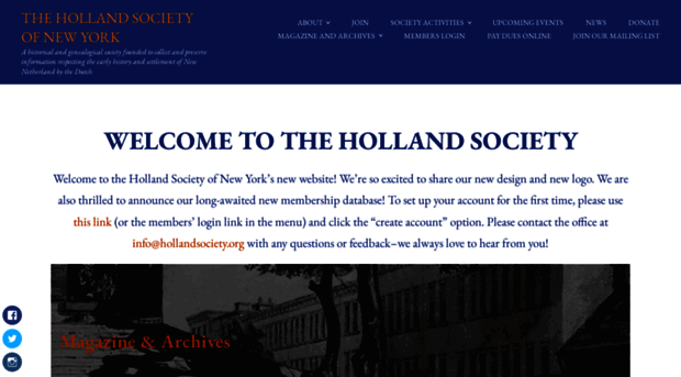 hollandsociety.org