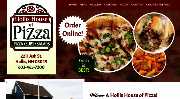 hollispizza.com