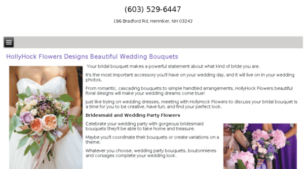 hollyhockflowersweddings.com