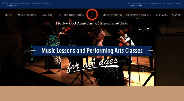 hollywoodacademyofmusicandarts.com