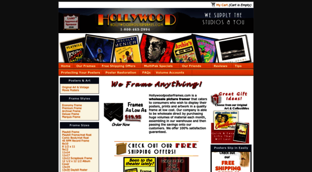 hollywoodposterframes.com