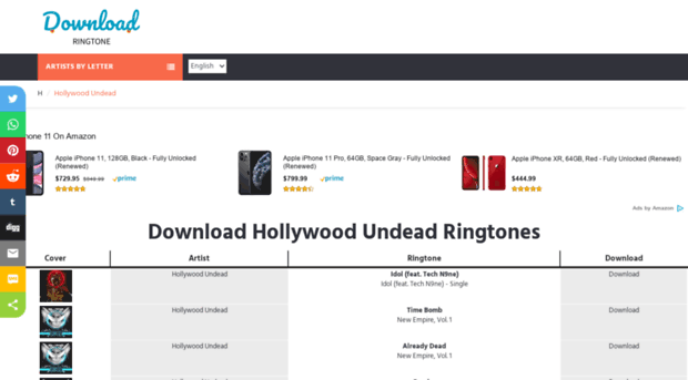 hollywoodundead.download-ringtone.com