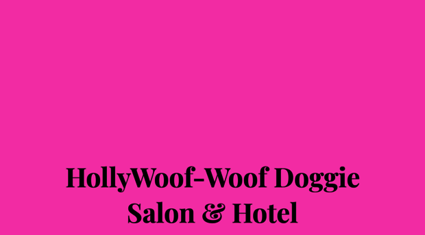 hollywoofwoofsalon.com