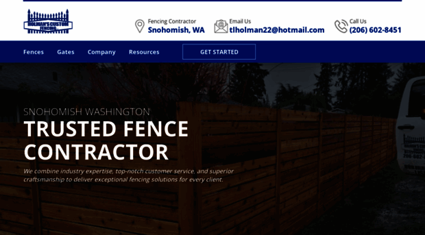 holmanscustomfencing.com