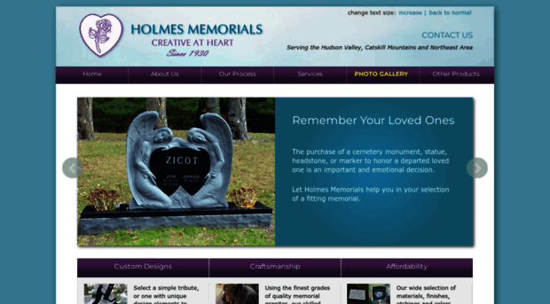 holmesmemorials.com