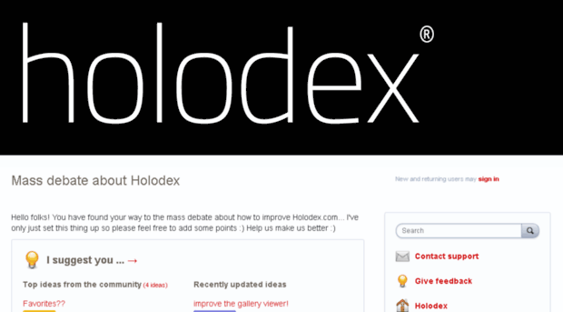 holodex.uservoice.com