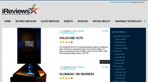 holographic-projectors.ireviews.com