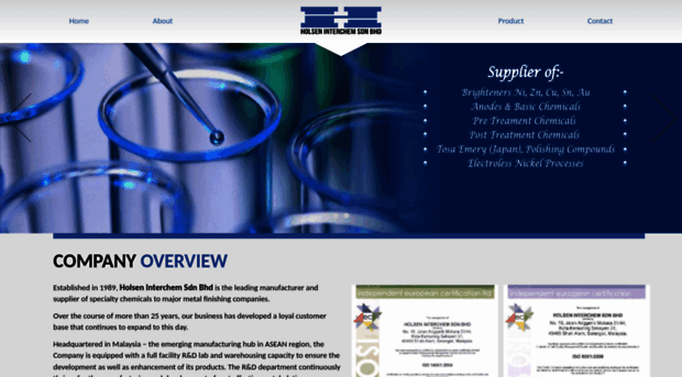 holseninterchem.com