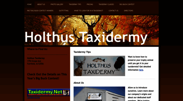 holthustaxidermy.com