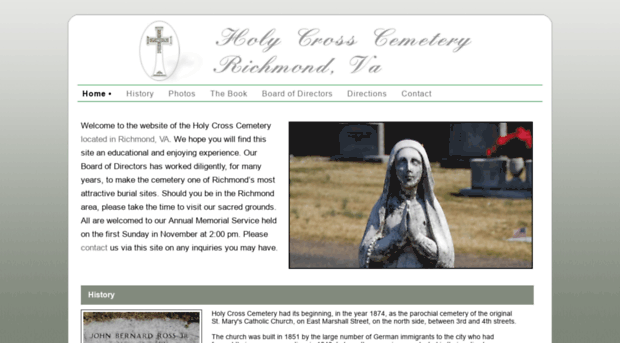 holycrosscemeteryva.com