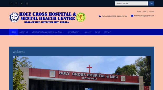 holycrosshospitalkoovappally.com