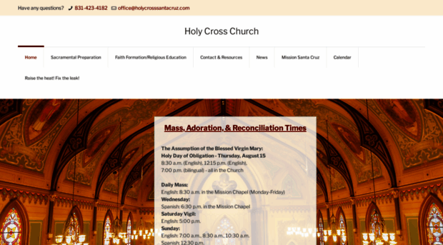 holycrosssantacruz.com