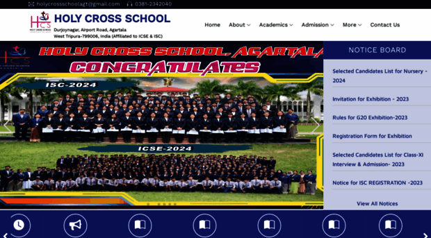 holycrossschoolagartala.in