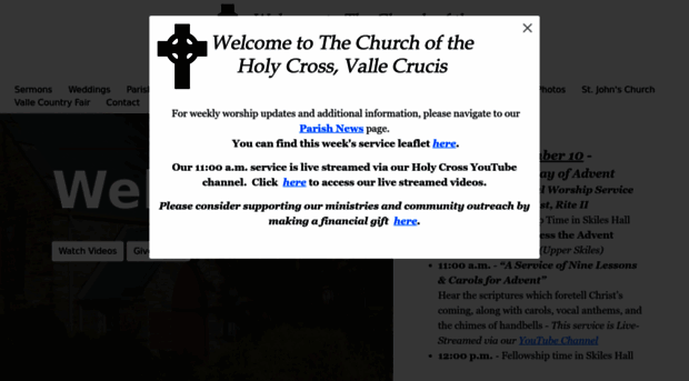 holycrossvallecrucis.net