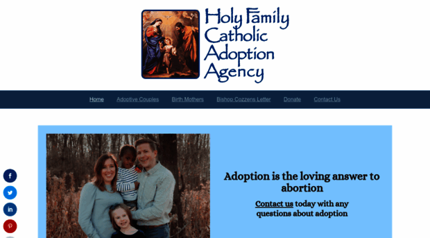 holyfamilyadoption.org