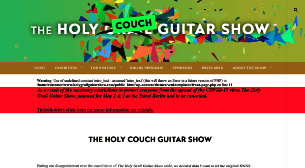 holygrailguitarshow.com