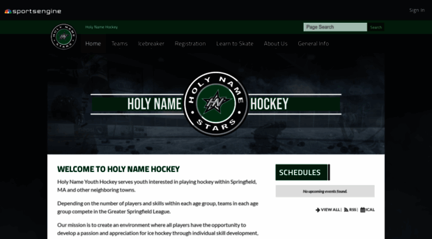 holynamehockey.org