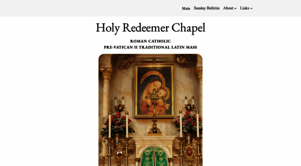 holyredeemerchapel.org