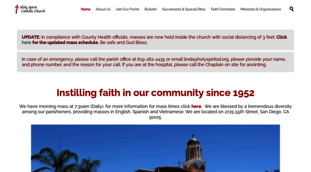 holyspiritsd.org