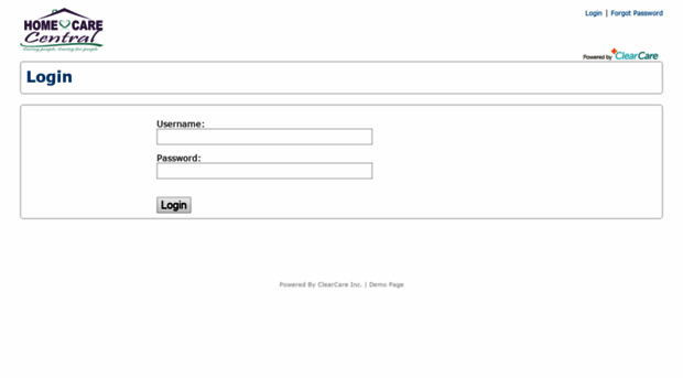 homecarecentral.clearcareonline.com