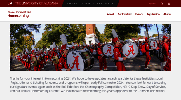 homecoming.ua.edu