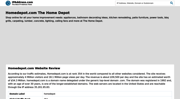 homedepot.com.ipaddress.com